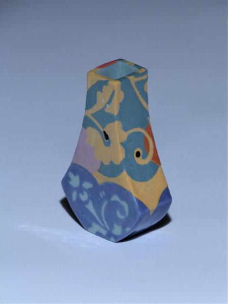 Mini Bud Vase in Blue, Orange picture