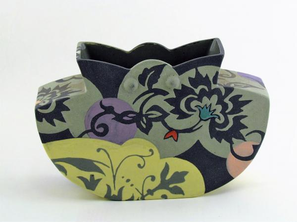 Sage Petal-Top Pouch Vase picture