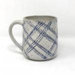 Blue Plaid Mug