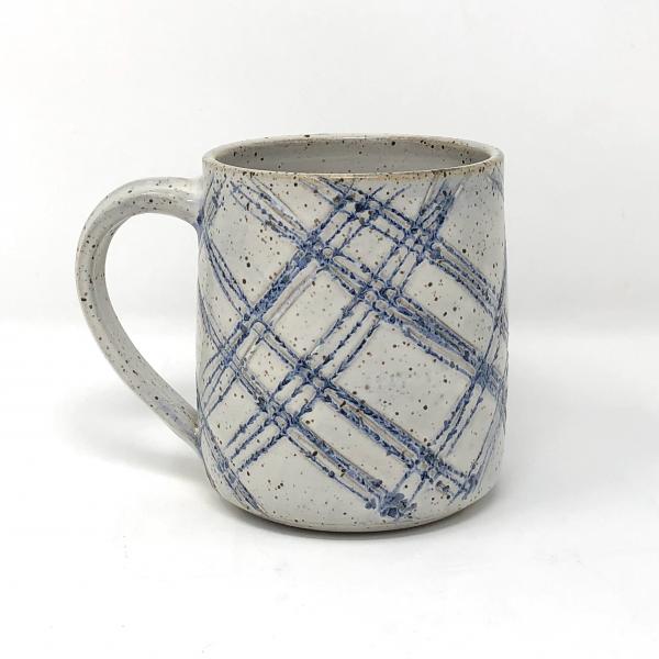 Blue Plaid Mug