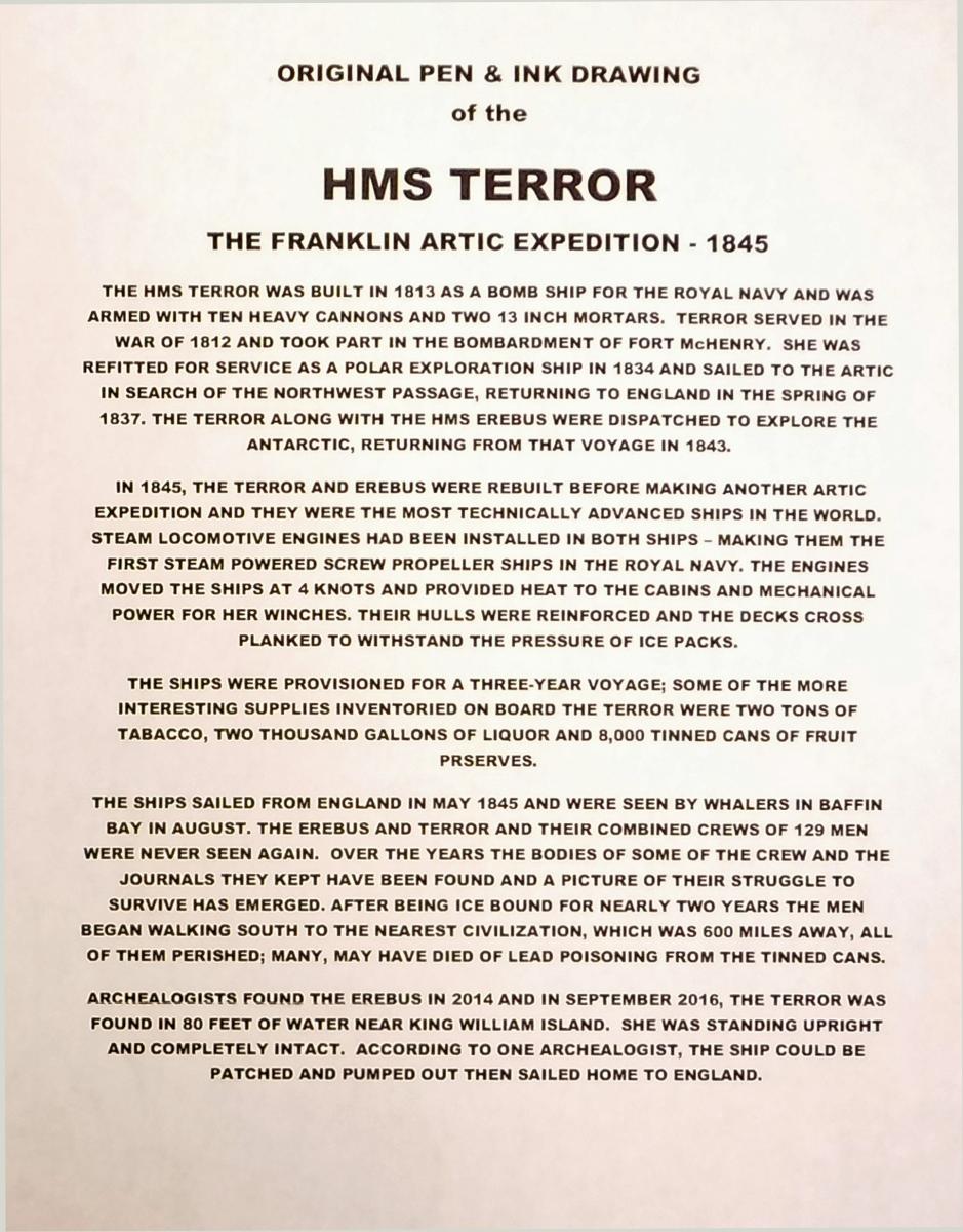 HMS TERROR - FRANKLIN ARCTIC EXPEDITION picture