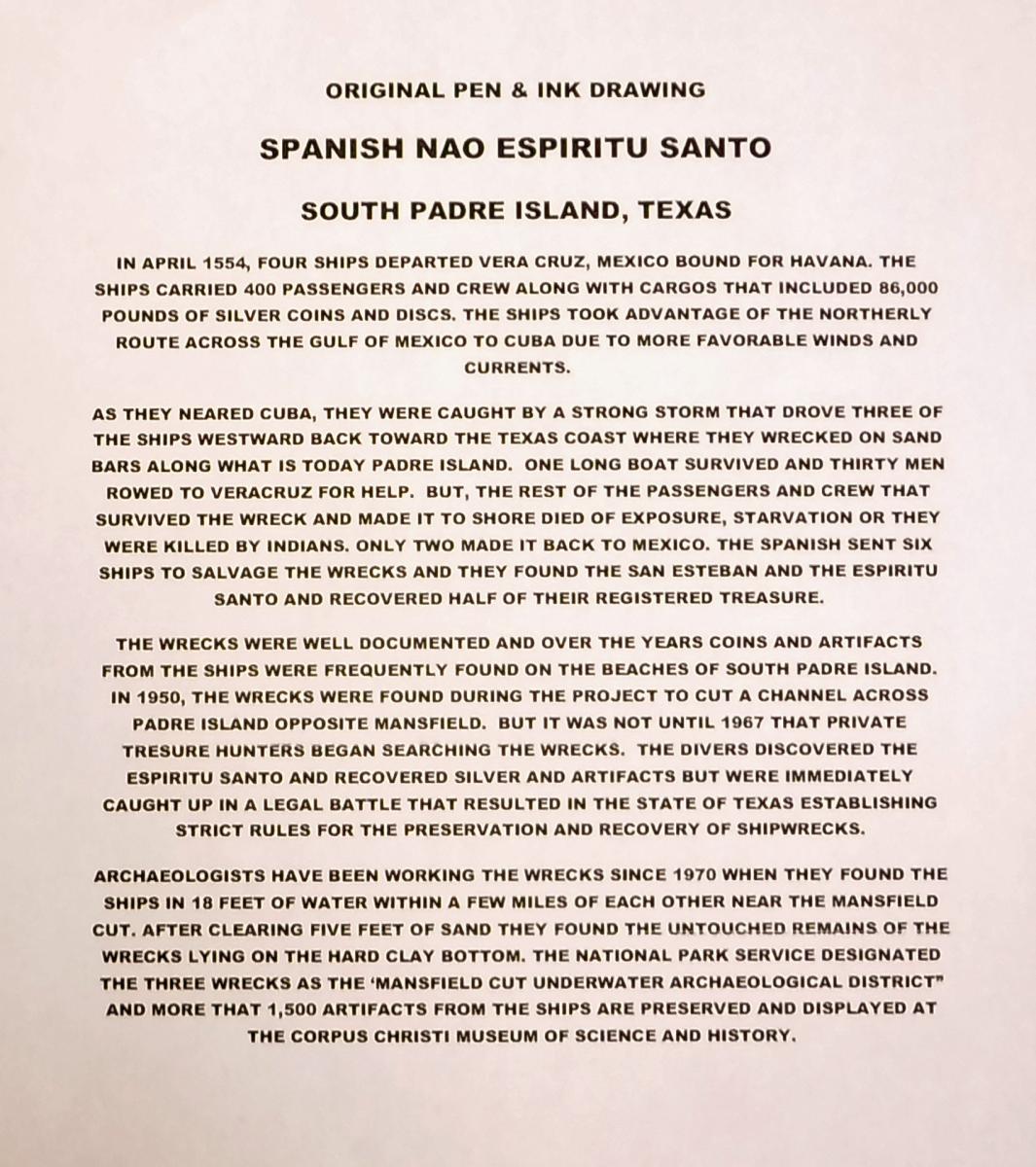 SPANISH NAO ESPIRITU SANTO - 1554 picture