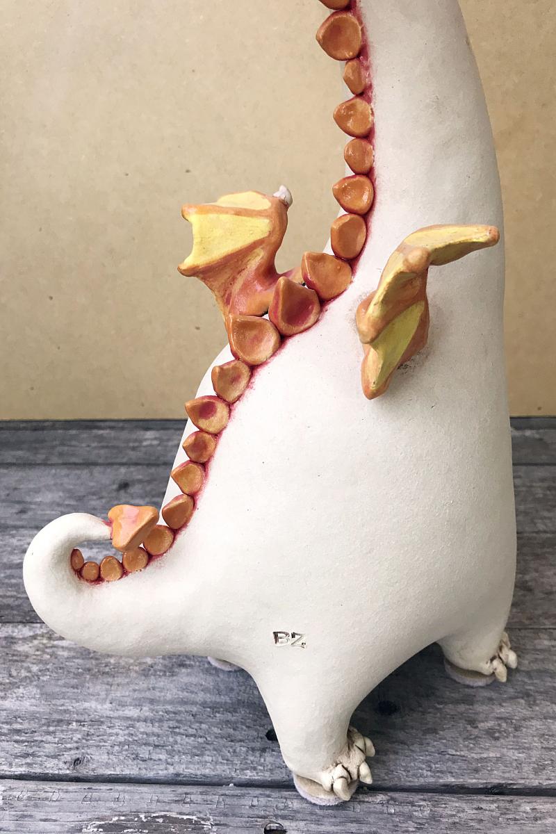 Orange, Yellow and Magenta Dragon Lamp picture