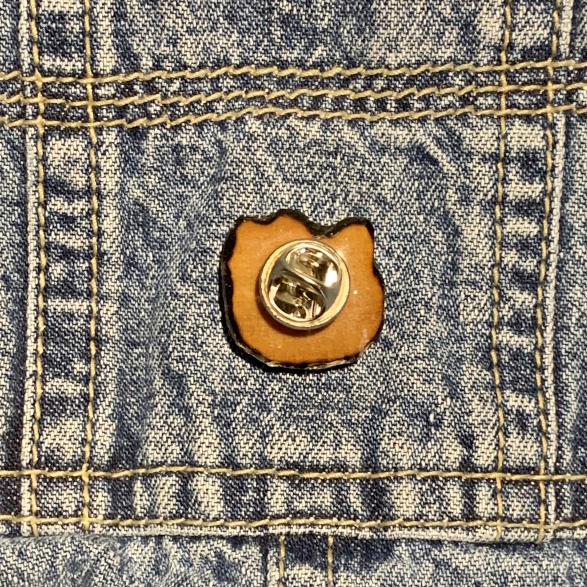 Hello Kitty Wood Burned Pin picture