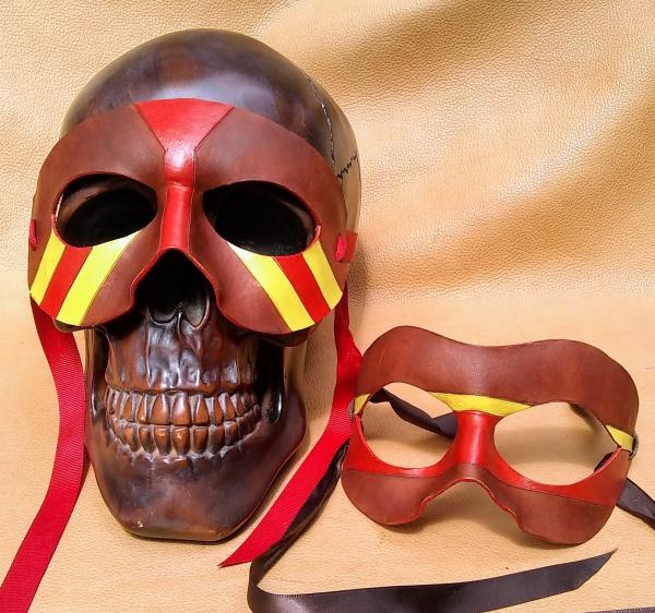 Red/yellow Tribal Mask picture