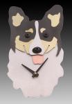 Pembroke Welsh Corgi, Tri-Colored Clock