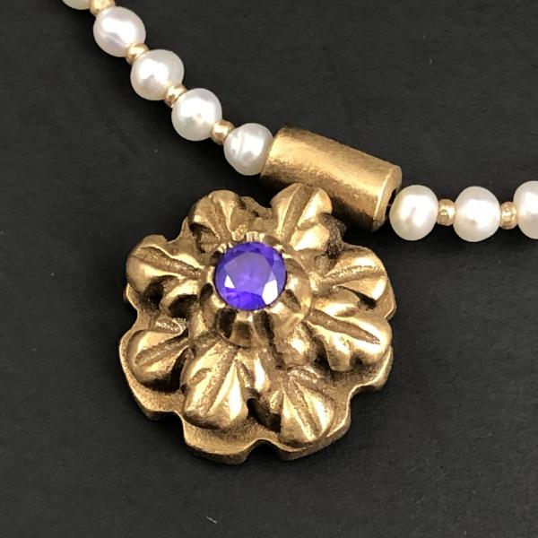 Historic Purple Pendant Necklace