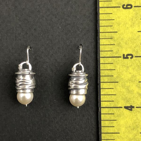 Silver Bullet Pearl Earrings picture
