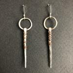 Silver Spike Earrings