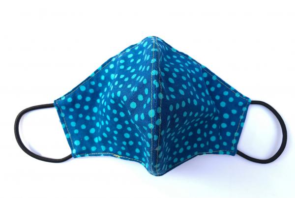 Blue Polka Dots - Child Mask