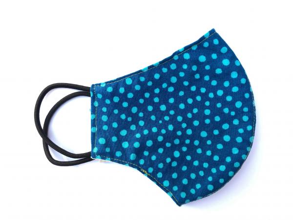 Blue Polka Dots - Child Mask picture
