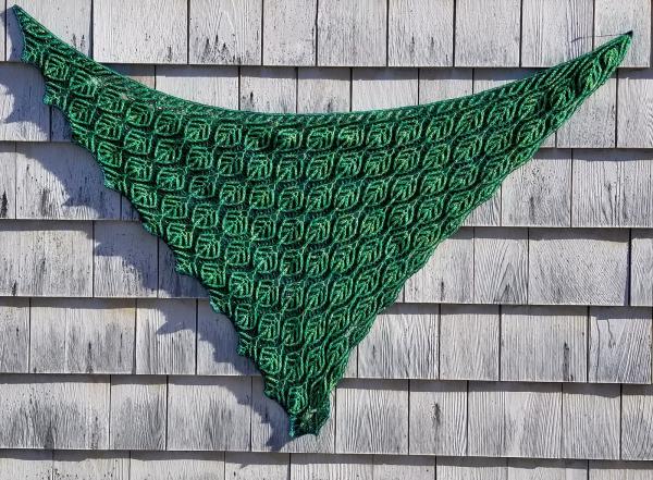 Leaves and Feathers Shawl Kit