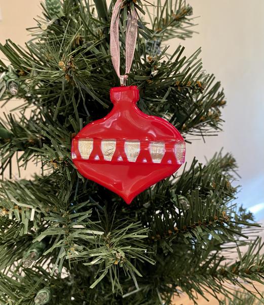 Fused Glass Christmas Ornaments picture