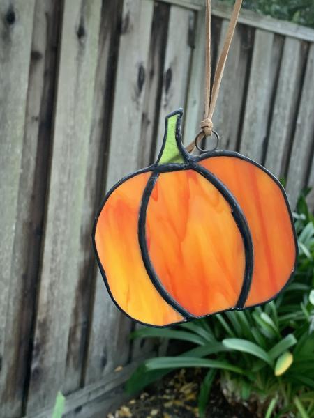 Stained Glass Pumpkin Suncatcher picture