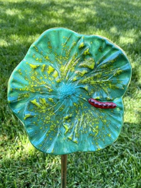 Fused Glass Hibiscus Flower picture