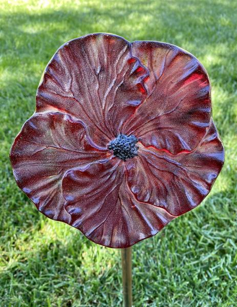 Fused Glass Hibiscus Flower picture