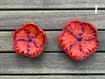 Fused Glass Hibiscus Flower Bowl