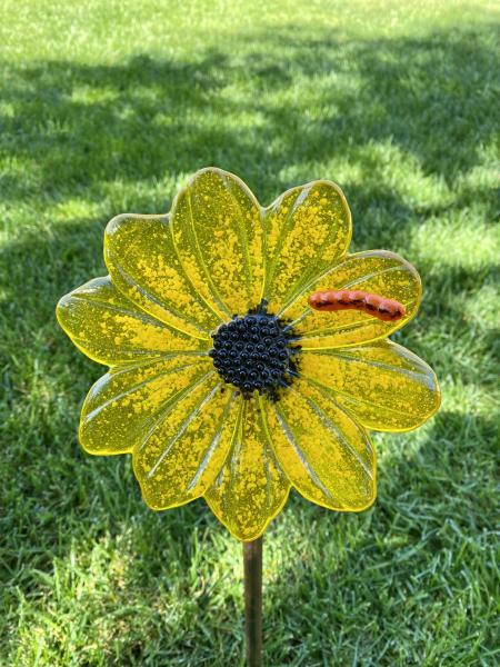 Fused Glass Daisy Flower picture
