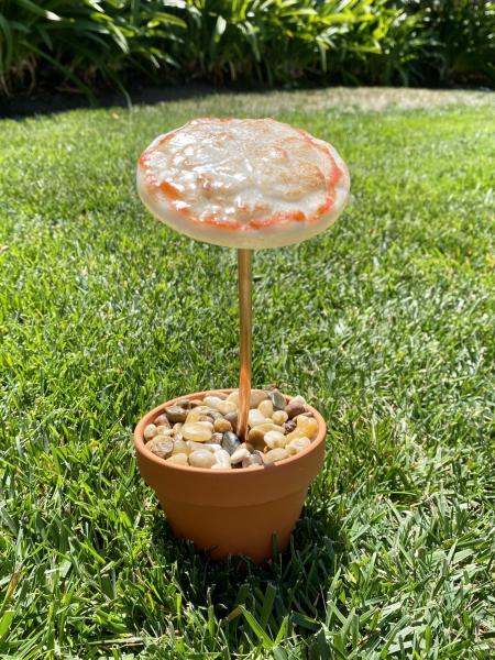 Fused Glass Mushroom Garden Stake -2 picture