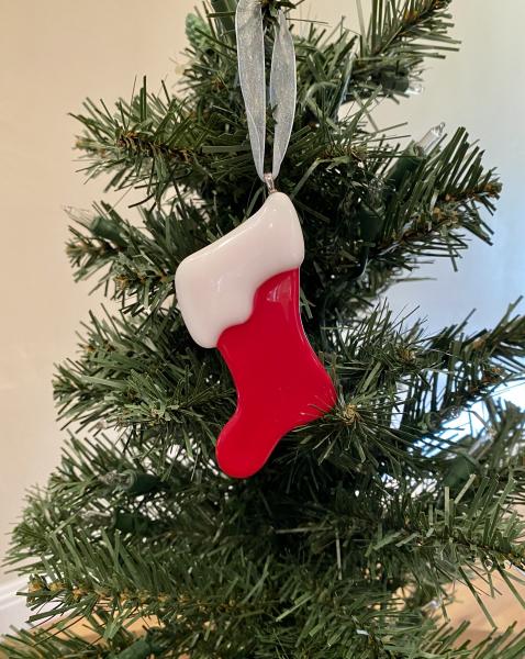 Fused Glass Christmas Ornaments picture