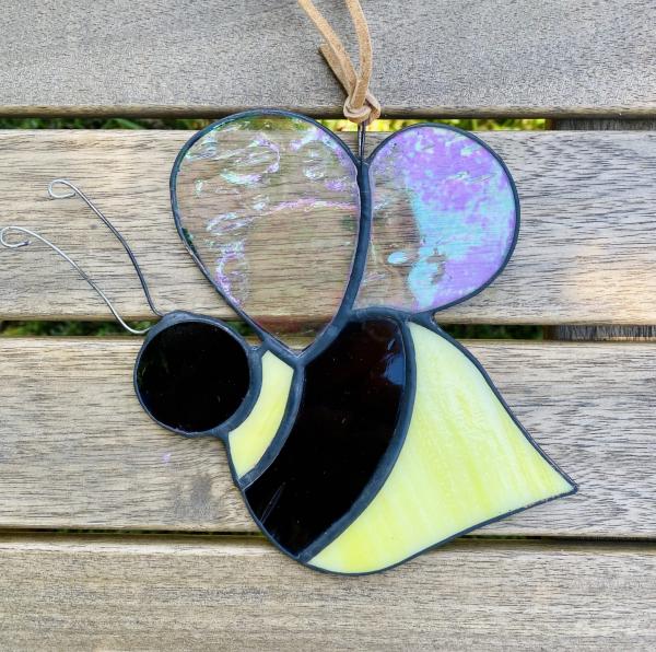 Stained Glass Bee Suncatcher picture