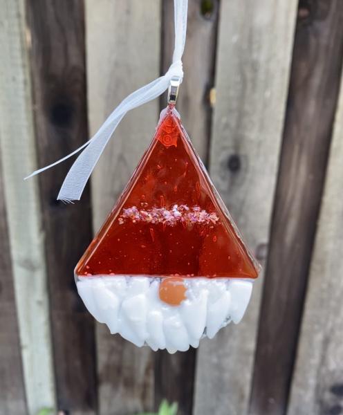 Fused Glass Gnome ornament picture