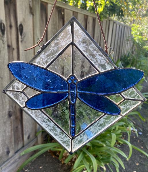 Stained Glass Dragonfly Panel picture