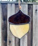 Stained Glass Acorn Suncatcher