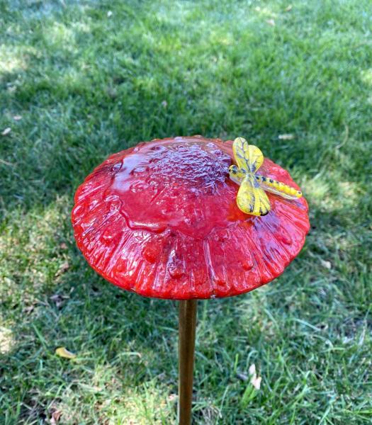 Fused Glass Mushroom Decor picture