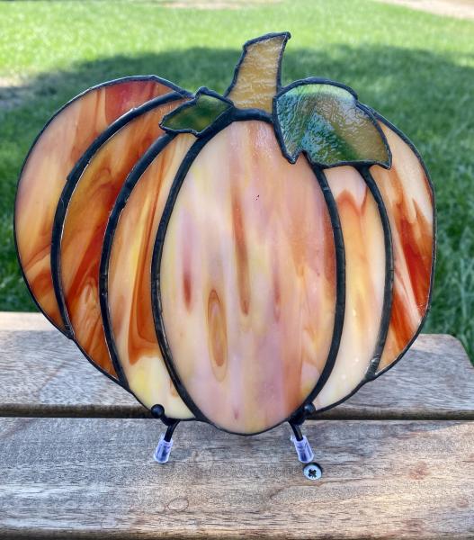 Stained Glass Pumpkin Decor