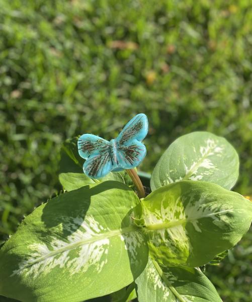 Fused Glass Butterfly Stake - Small picture