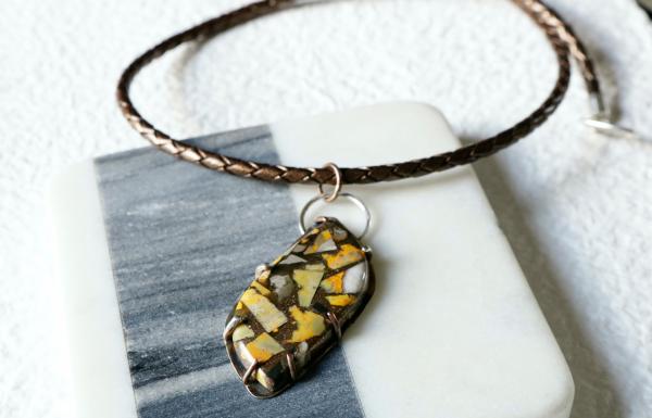 Bumblebee Jasper Sterling Silver Pendant picture