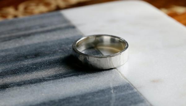 Sterling Silver Hammered Band picture