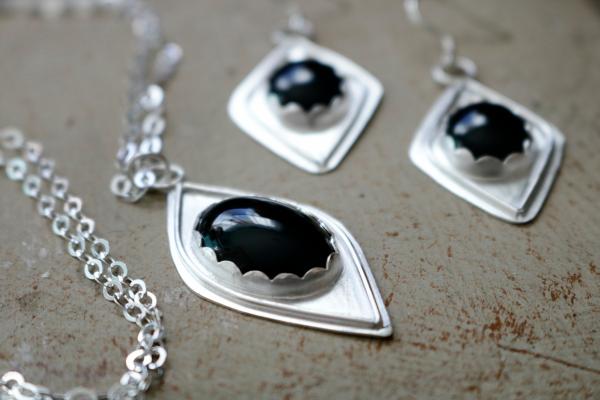 Black Onyx Sterling Silver Set picture