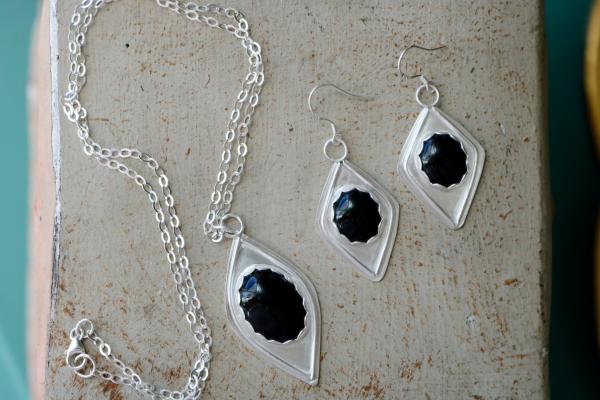 Black Onyx Sterling Silver Set picture