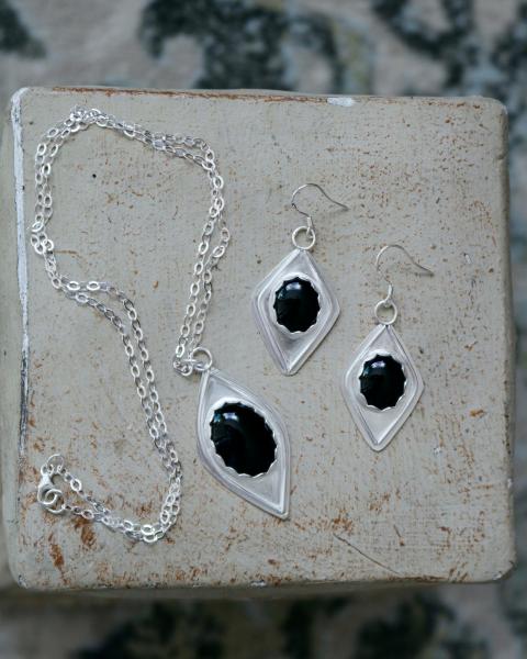 Black Onyx Sterling Silver Set picture