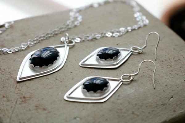 Black Onyx Sterling Silver Set picture