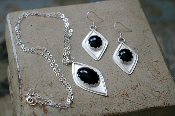 Black Onyx Sterling Silver Set picture