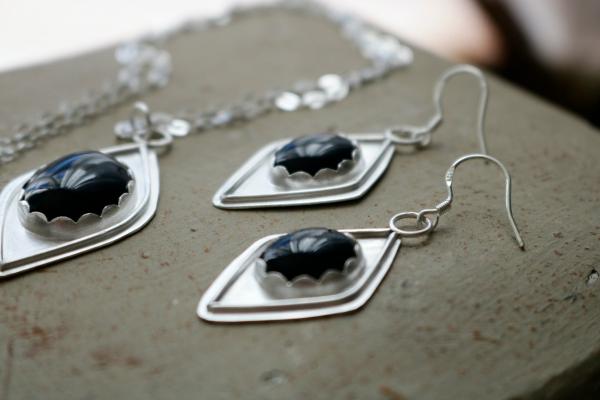 Black Onyx Sterling Silver Set picture