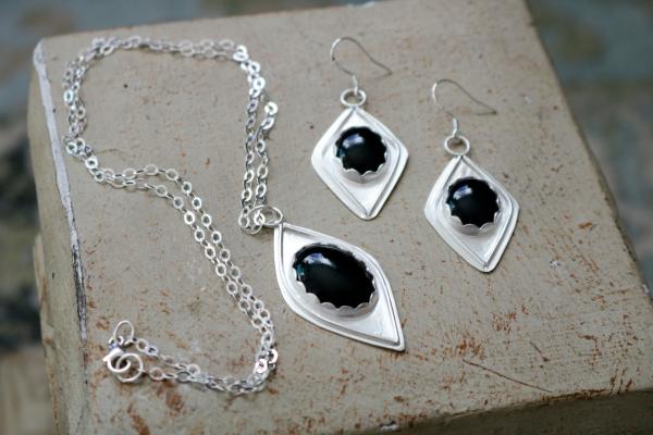 Black Onyx Sterling Silver Set picture