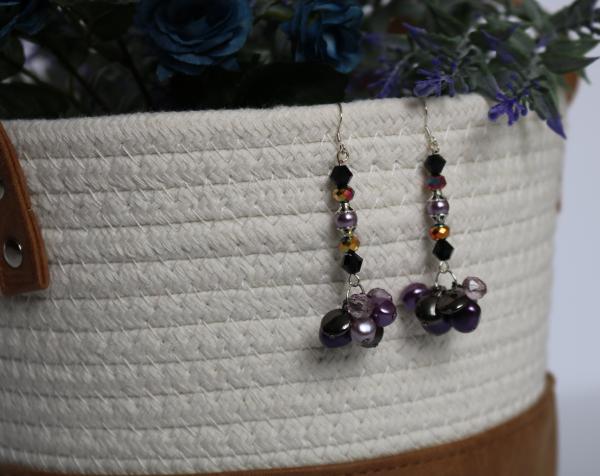 Purple & Lilac Pearl Earrings