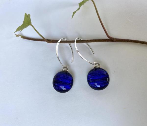 Blue earrings picture