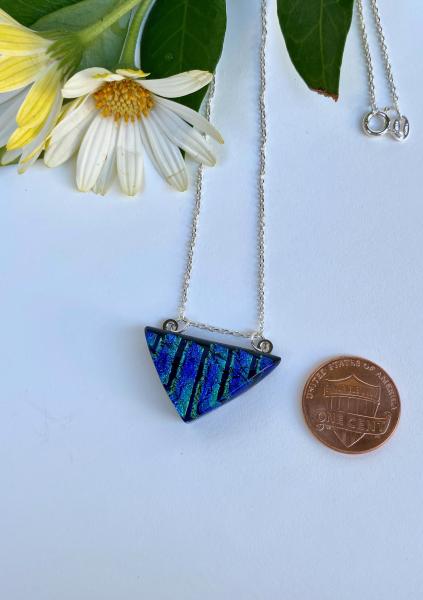 Small triangle Necklace with Sterling Chain picture