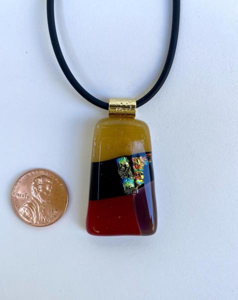 Red & Gold glass Necklace picture