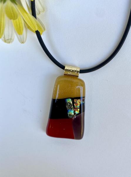 Red & Gold glass Necklace picture