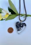 Heart Necklace with Mesh Chain
