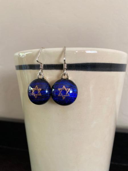 Star of David earrings picture