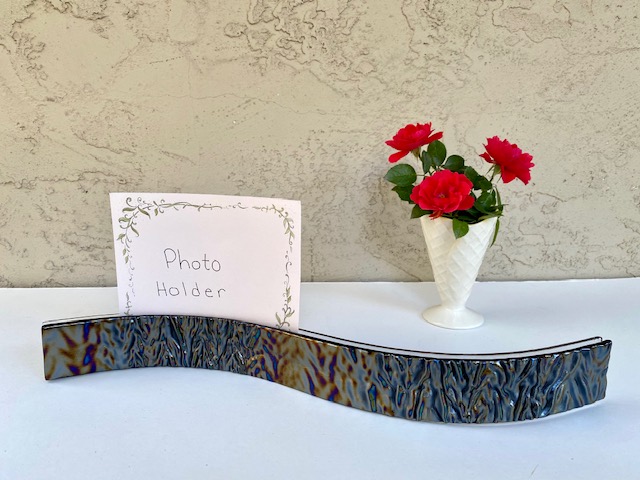 Iridescent & textured Photo Holder - Long picture