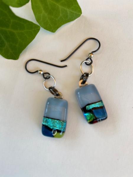 One of A Kind glass earrings