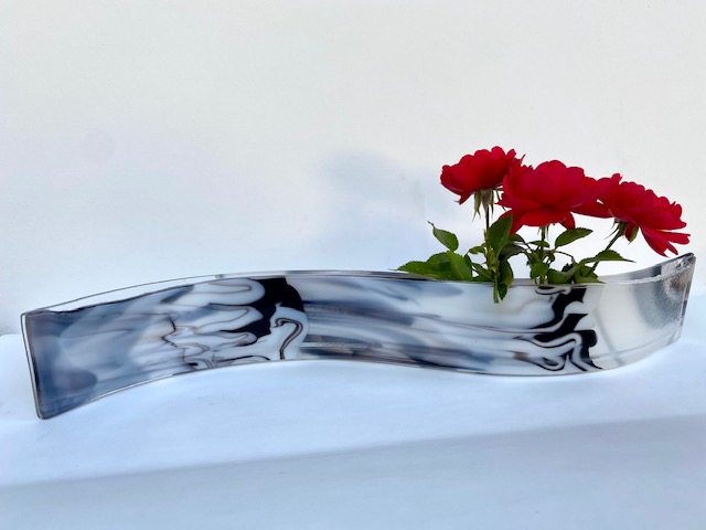 Black& White Long Bud Vase picture